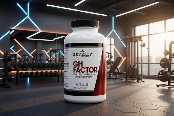 Beverly International GH Factor 180 Capsules. Arginine and Lysine Supplement Amino Acid Formula. Revitalize Your Physique.