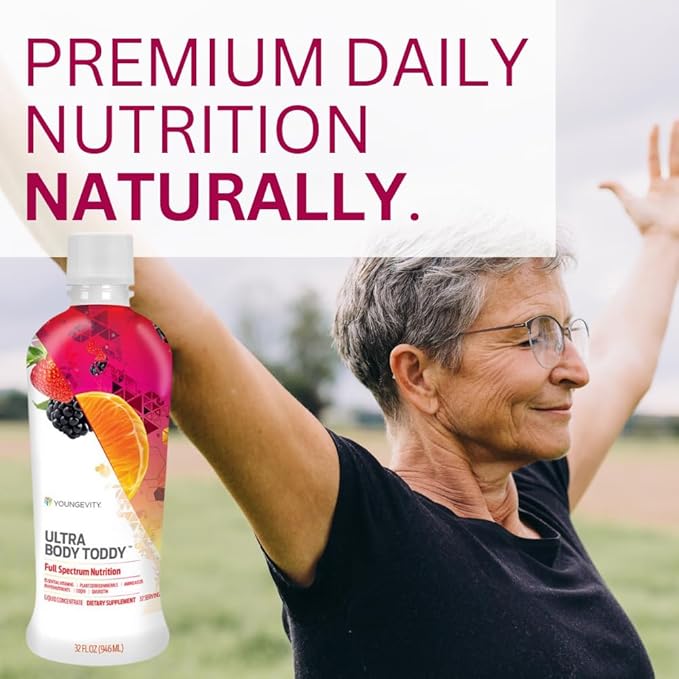 Youngevity Ultra Body Toddy - 100+ Nutrient Mega Multi-Vitamin Mineral Supplement for Men and Women - Enhanced Absorption - Phytonutrients - Amino Acids - (32 Fl Oz)