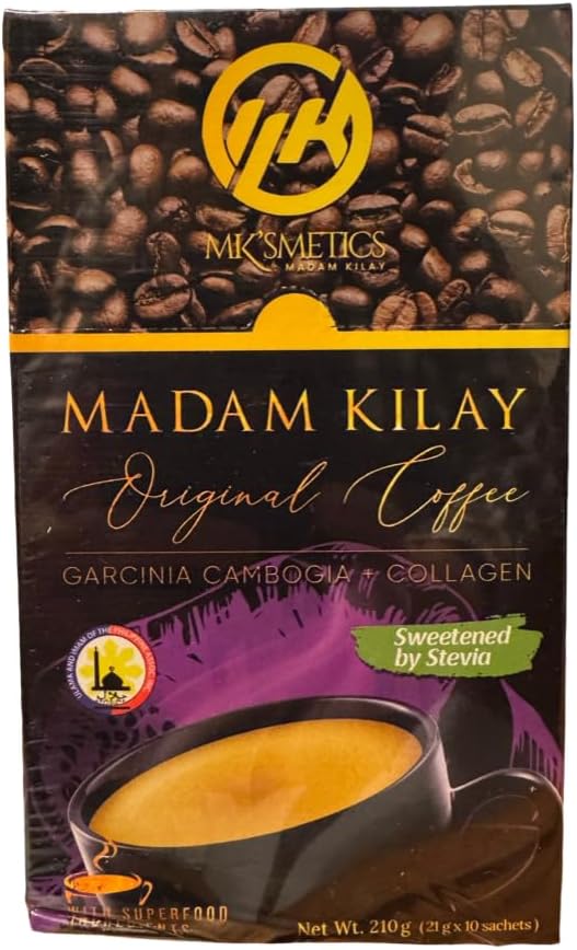 Slimming-K Coffee by Madam kilay Fat Burner + Collagen (21g) 10 Count (Pack of 1)