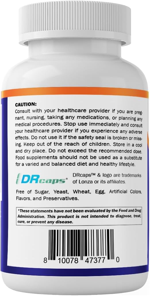 Vitamatic Lactobacillus Reuteri Complex – 22 Billion CFU per Delayed Release Capsule – 60 Capsules – Digestive &amp Gut Health Support – with Prebiotic Inulin Fiber - 2 Pack