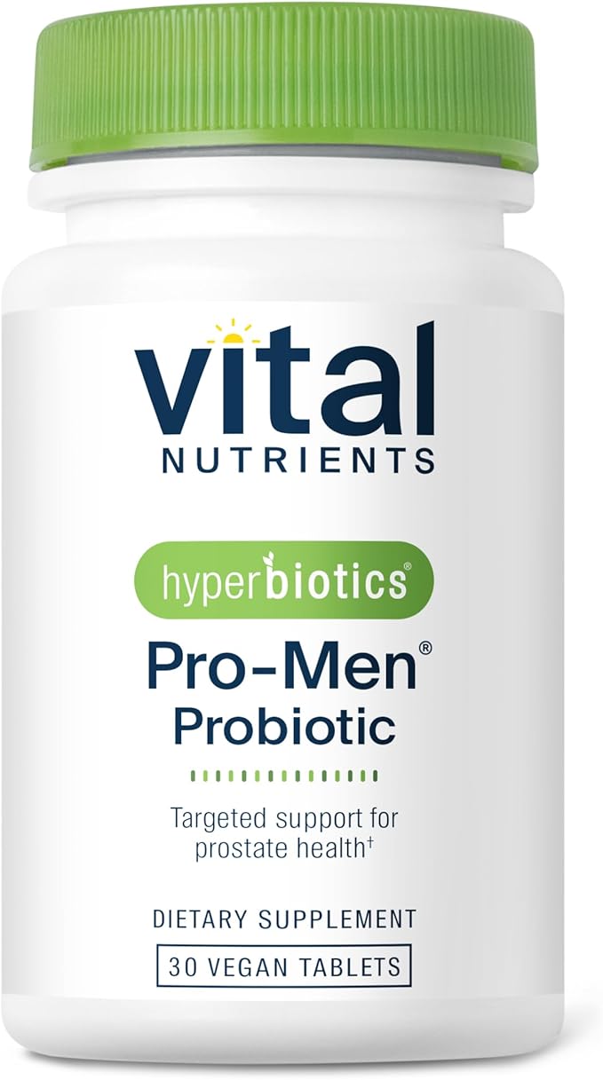 Hyperbiotics Vital Nutrients Pro Men Probiotics | Advanced Probiotics for Men | Clinically Studied for Prostate Health Digestive Balance and Gut Health* | Gluten Dairy Soy Free | 30 Vegan Tablets