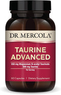 Dr. Mercola Taurine Advanced 500 mg Taurine Per Serving Dietary Supplement Supports Muscle Function Non-GMO - 30 Servings (60 Capsules)