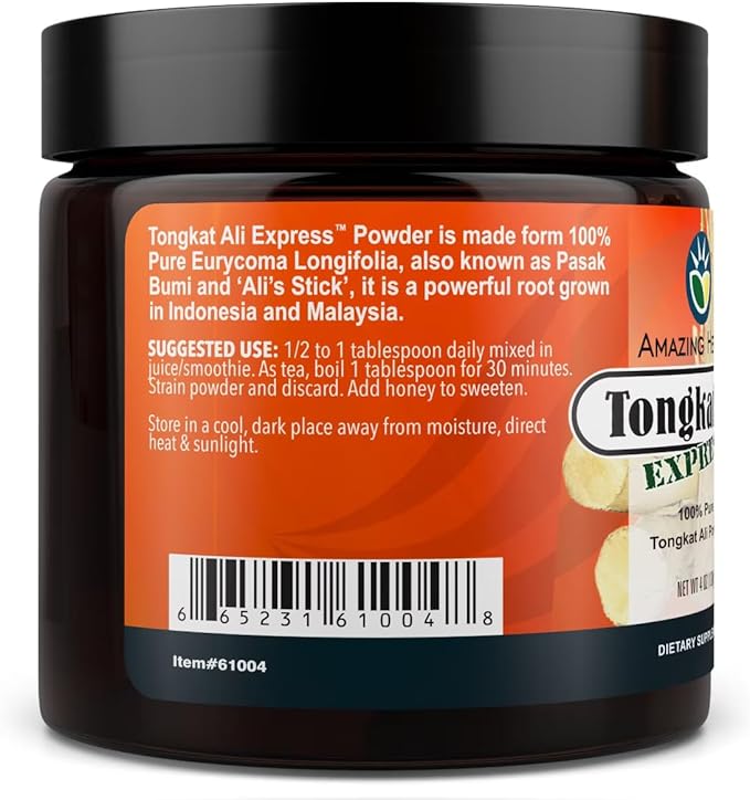 Black Seed Tongkat Ali Raw Powder - 4 oz