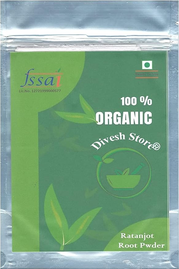 SENTA Ratanjot Root Powder - 100grm - Alkanet Root Powder- Alkanna Tinctoria- Ratan Jot Root - रतनजोत