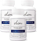 Elon Matrix 5000 Complete Multivitamin — Skin Hair and Nail Growth Vitamins — Healthy Hair Growth Vitamins for Women &amp Men — 5000Mcg Biotin Supplement Pack of 3 (180 Day Supply)