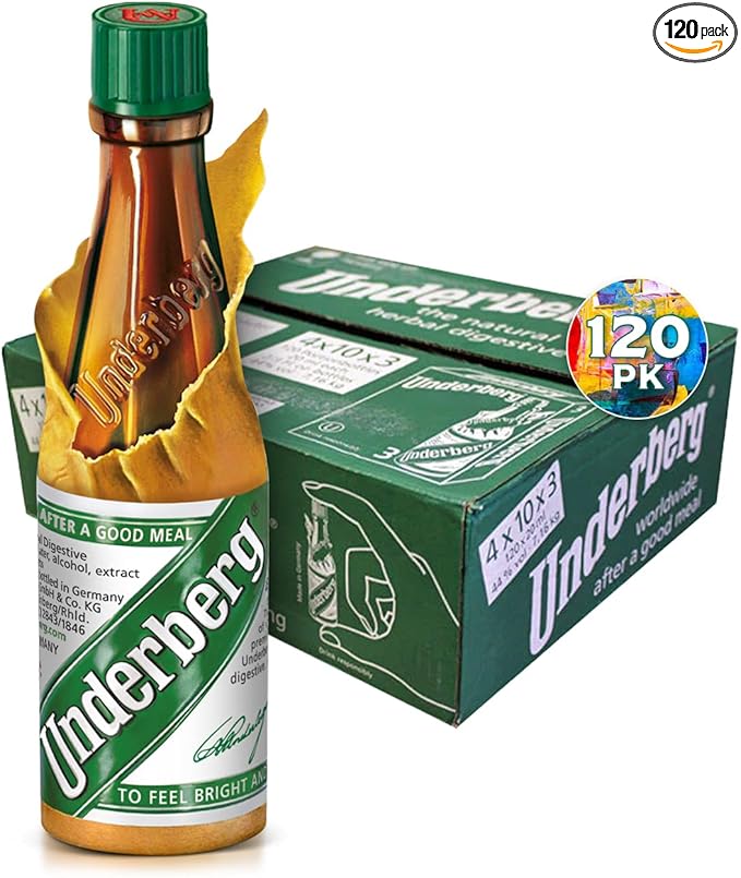 Case Pack: 3 Underberg Bottles Each (Packaging May Vary)