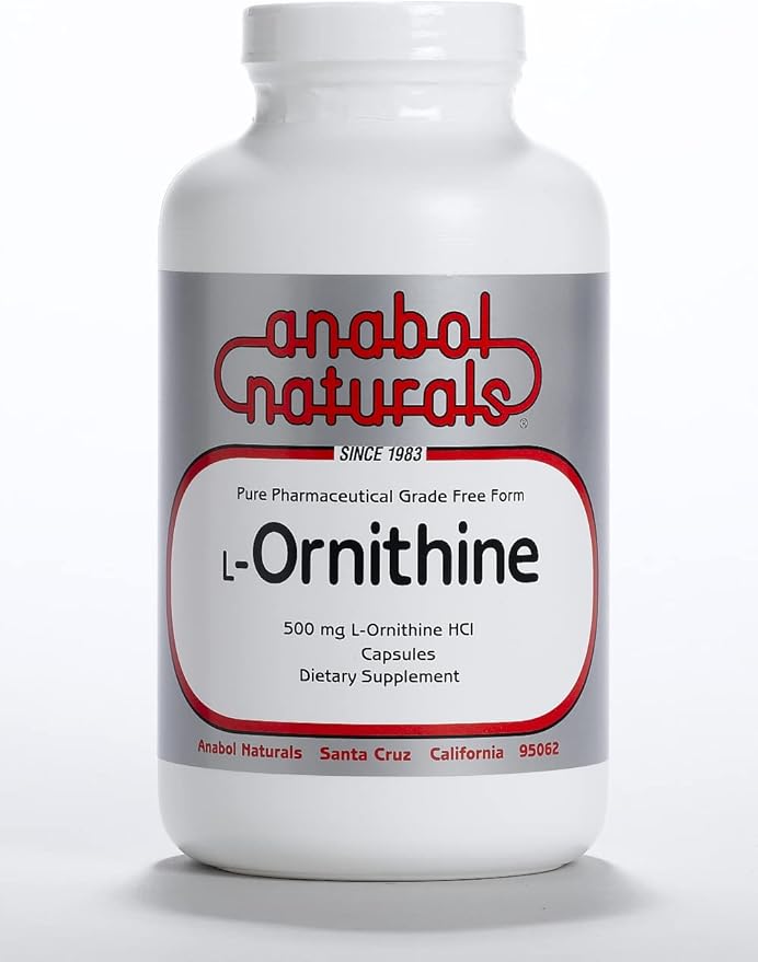 Anabol Naturals L-Ornithine 2000 Capsules 500 mg Free Form