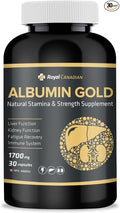 Royal Canadian Albumin Gold 1700mg | Liver Function | Fatigue Recovery | Immune System (30 x 1700mg Capsules)