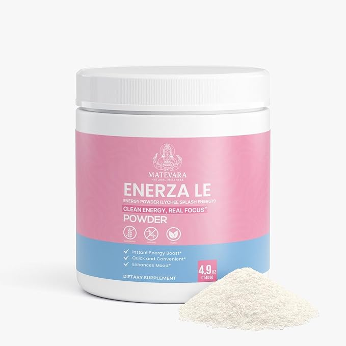 Enerza Energy Powder | 140g (4.94 Oz) (Lychee Splash)