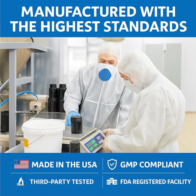 Methylene Blue Capsules to Support Brain Function Mental Clarity and Cellular Health | Premium Pharmaceutical Grade | Manufactured in FDA Registered USA Facility | Purity Tested