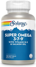 SOLARAY Super Omega 3 7 9 Supports Healthy Skin More EPA DHA Essential Fatty Acids from Fish Oil Mini Softgel 120ct