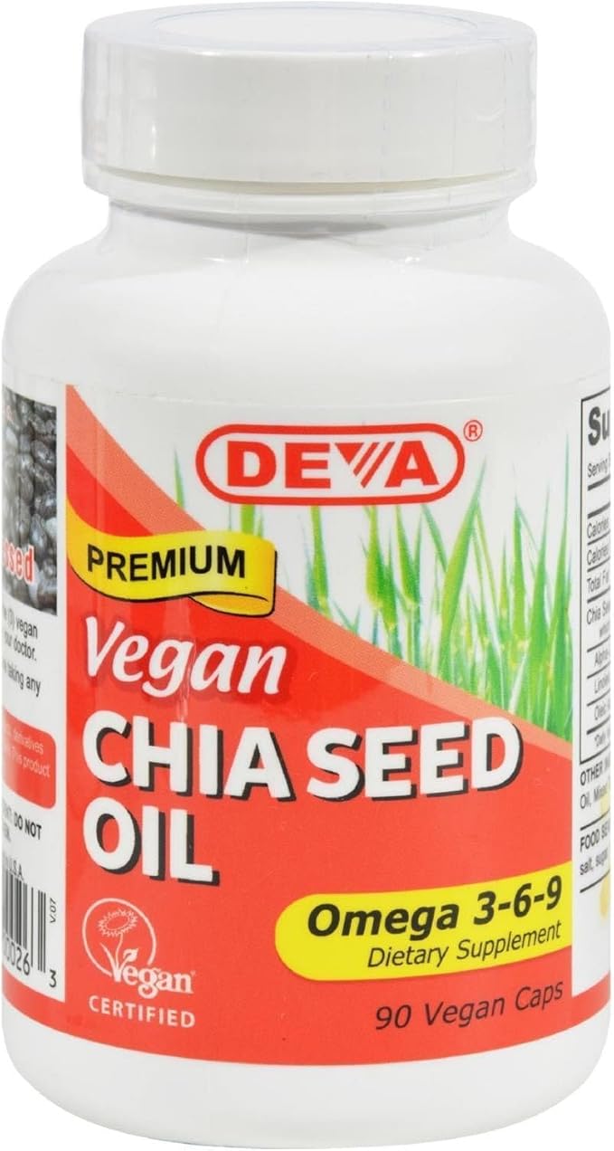 Deva Vegan Vitamins Chia Seed Oil Vegan 90 Sgel2