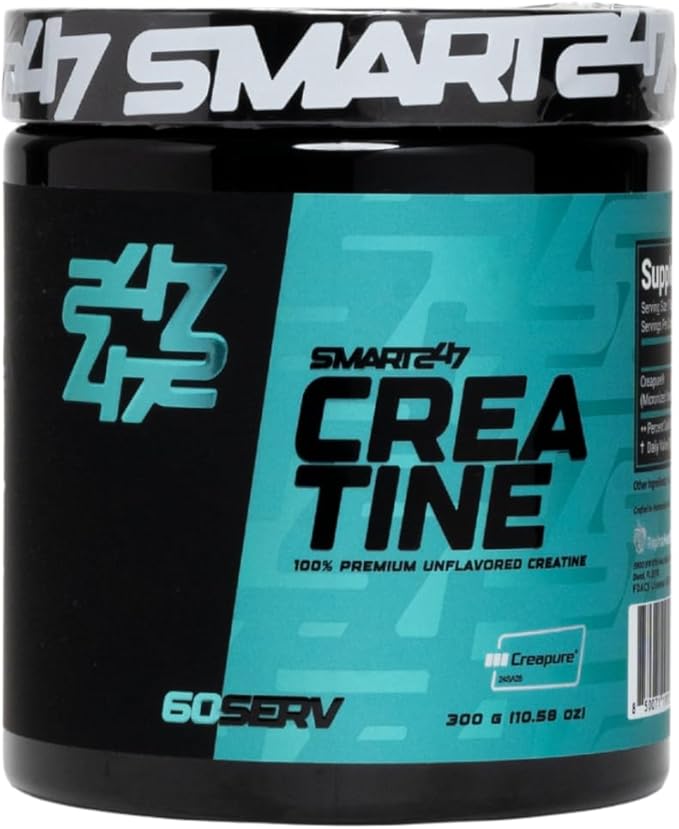 Micronized Creatine Monohydrate Powder – Creapure® Creatine Supplement Unflavored – Muscle Growth Energy &amp Cognitive Support* – 5g per Serving 60 Servings – by Smart247