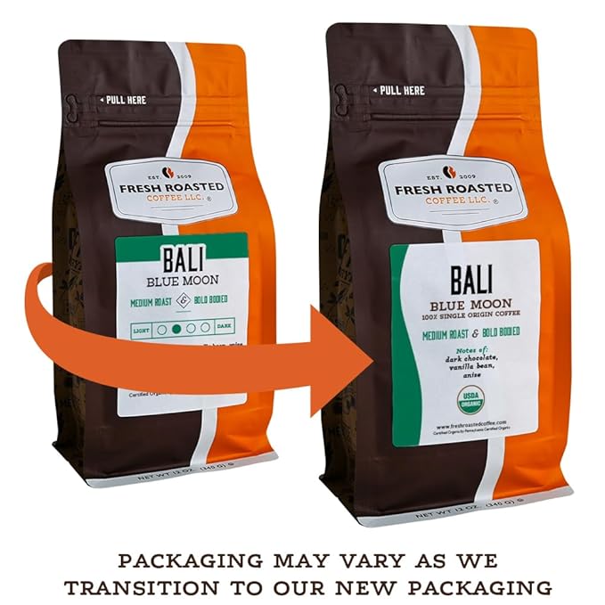 Fresh Roasted Coffee Organic Honduran Water-Processed Decaf | USDA Organic 100% Single Origin Kosher | Medium Roast 5 lb (80 oz) Ground