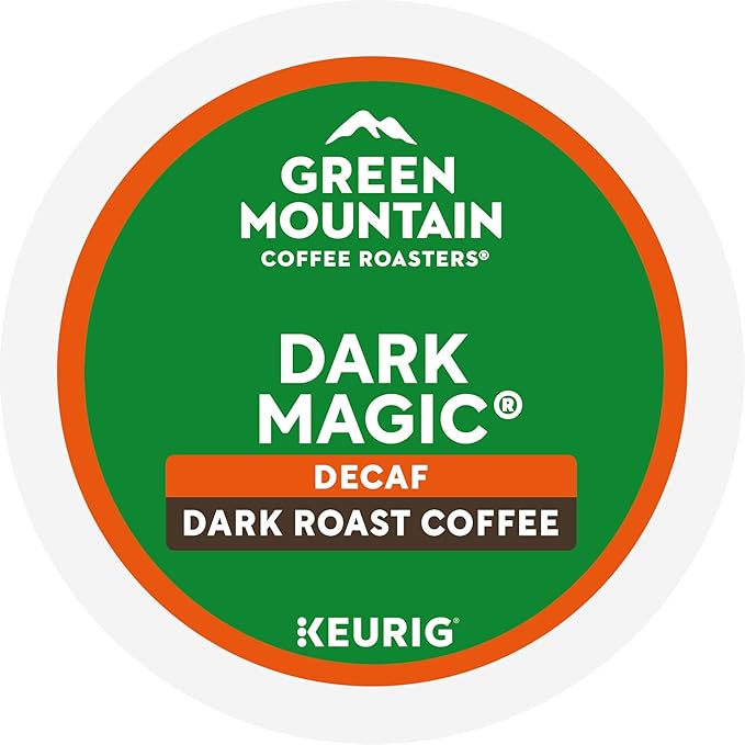 Green Mountain Coffee Dark Magic Decaf Keurig Single Serve K-Cup Pods Dark Roast Coffee 60 Count (6 Packs of 10)