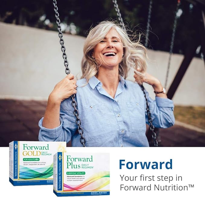 Dr. Whitaker's Forward Plus Daily Regimen - Comprehensive Multivitamin Supplement Supports Optimal Energy Strength Vitality and Stamina - 60 Packets (30-Day Supply)