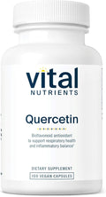 Vital Nutrients Quercetin - Vegan Quercetin Supplement with Bioflavonoids for Sinus Respiratory Heart &amp Immune Function Support - Gluten Dairy Soy Free - 500mg - 100 Capsules