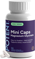 Magnesium Glycinate Small Capsules – Easy-to-Swallow Small Pills | TRAACS® Chelated Magnesium Bisglycinate | High Absorption for Sleep Muscle &amp Heart Support – 90 Mini Caps