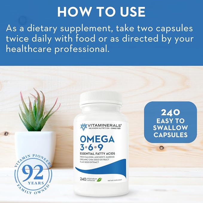 Vitaminerals Omega 3.6.9 Essential Fatty Acids 240 Counts