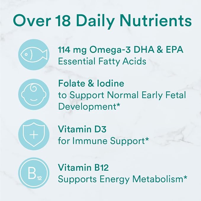 SmartyPants Prenatal Vitamins for Women Multivitamin Gummies: Omega 3 Fish Oil (EPA/DHA) Biotin Methylfolate Vitamin D3 C Vitamin B12B6 AK &ampZinc Inositol(20 Day Supply)80 Count (Pack of