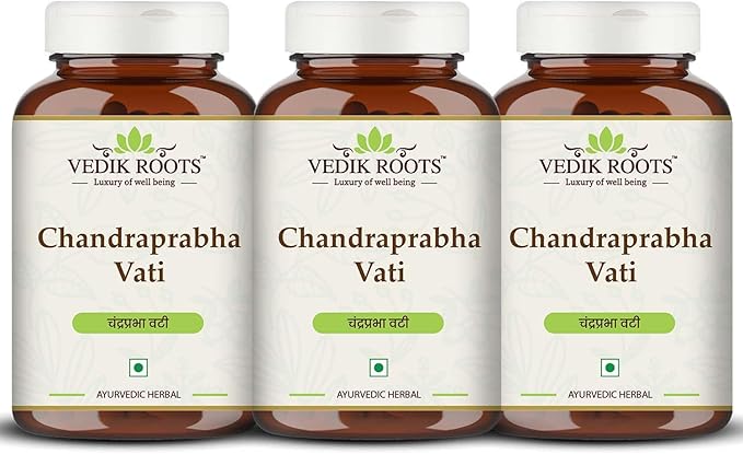 Chandraprabha Vati - Ayurvedic Supplement for Unisex | 360 Tablets (Pack of 3)