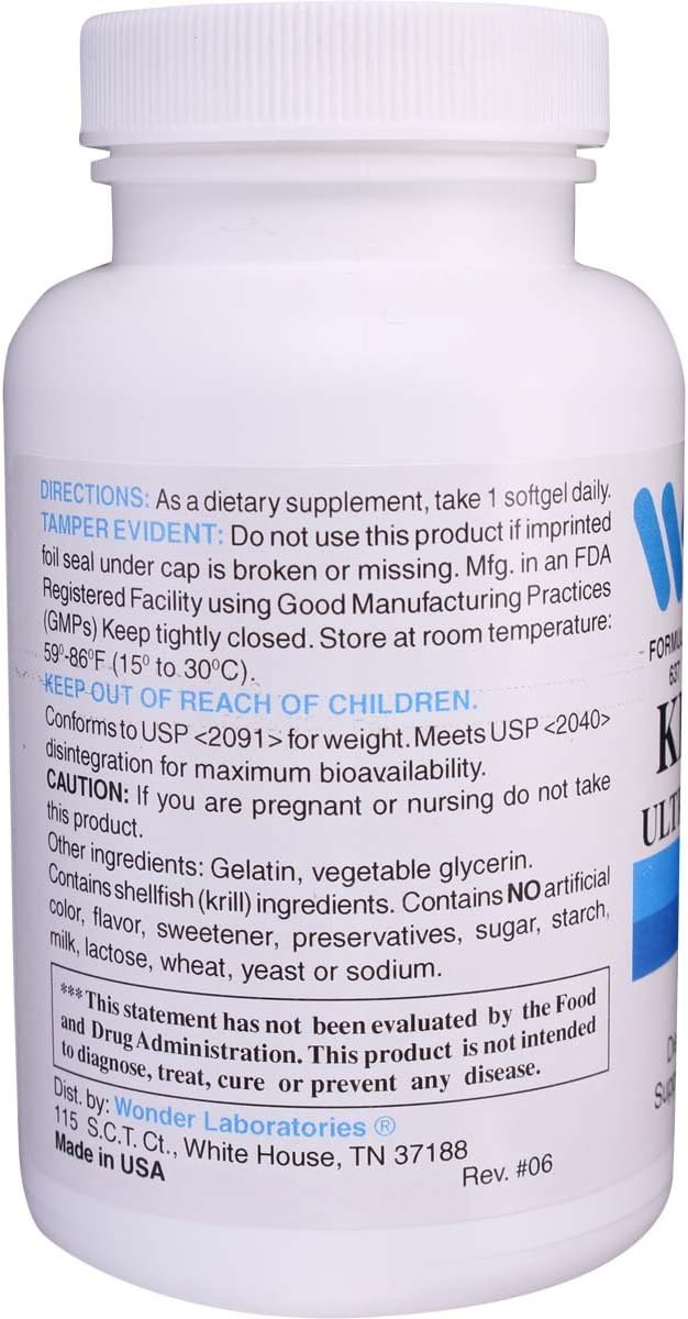 Krill Oil 1000mg with Omega-3 and Astaxanthin - 60 Softgels #6371