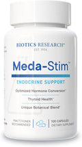 Biotics Research Meda Stim Support Endocrine Function Nutritional Support for the Thyroid Gland Healthy T3 T4 Thyroxine Levels Metabolic Health Contains Iodine Selenium Magnesium 100 Capsules