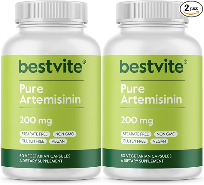 BESTVITE Artemisinin 200mg (120 Vegetarian Capsules) (2-Pack) - No Stearates - No Flow Agents - Vegan - Gluten Free - Non GMO