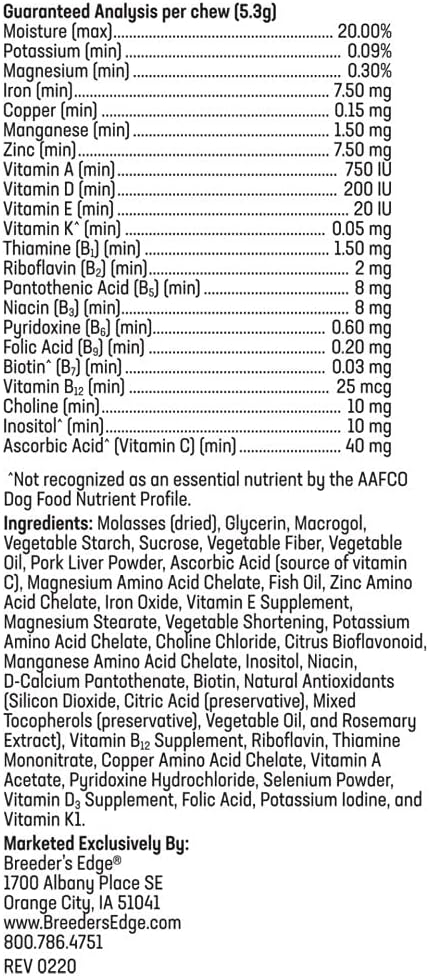 Breeder’s Edge Breed to Wean Prenatal and Postnatal Multivitamin for Dogs &amp Cats Supports Pregnant &amp Nursing Moms Supplement Provides Antioxidants Vitamins &amp Minerals 100ct for Medium