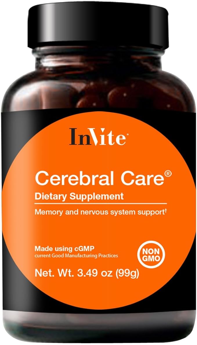 Invite Health Super Focus IQ (Cerebral Care) - Supports Brain Health Including Memory Focus Attention and Mood - 30 Servings