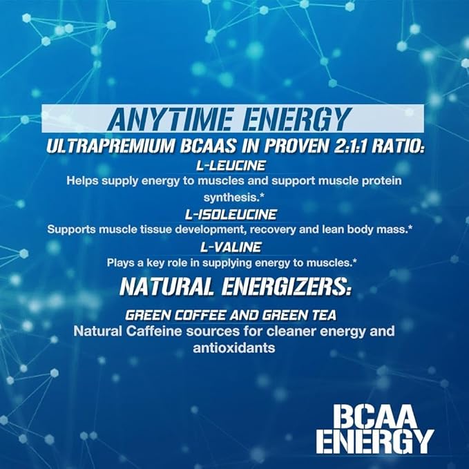 Evlution Replenishing BCAAs Amino Acids Powder for Pre &amp Post Workout (Blue Raz and Cherry Lime 30 Servings Each)