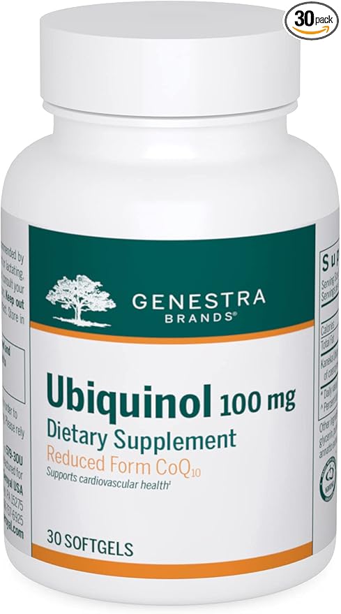 Genestra Brands Ubiquinol 100mg | Provides Antioxidant Support | 30 Capsules