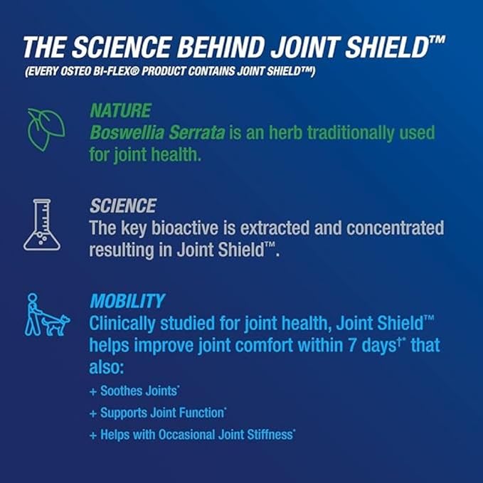 Osteo Bi-Flex Triple Strength Glucosamine Supplement with Turmeric Extract Improve Joint Function Antioxidant Power 80 Coated Tablets