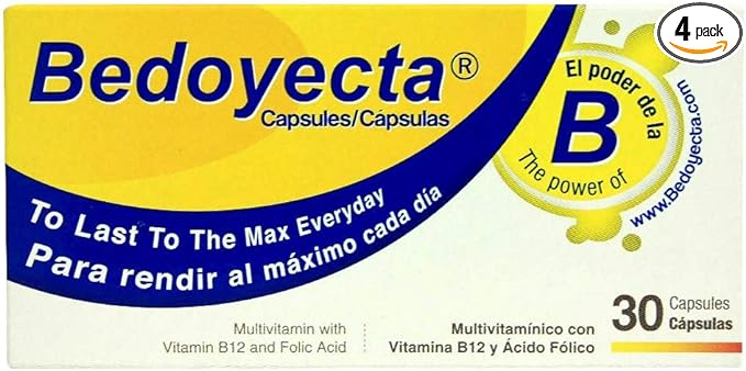Bedoyecta Multivitamin 30 Capsules Each (Pack of 4)