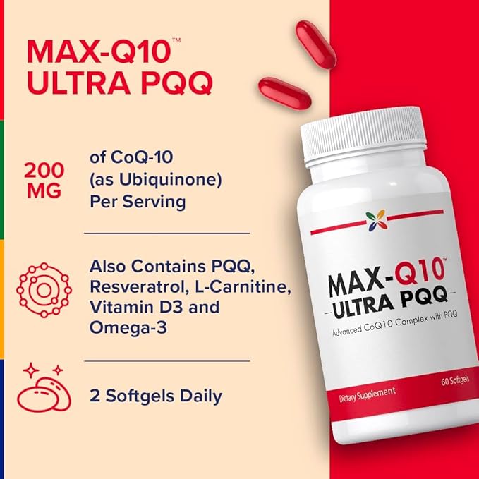 Stop Aging Now - Ultra CoQ10 Complex - 200mg - Antioxidant &amp Cardiovascular Support - Turmeric Root Extract - 60 Softgels