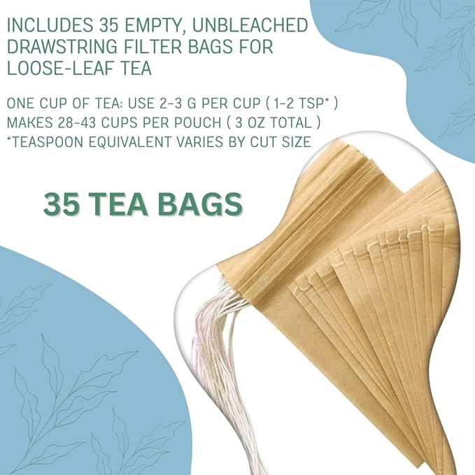 So Fresh So Clean Herbal Tea — Fresh Breath Support &amp Oral Comfort* | 3 oz. Loose Leaf with 35 Empty Tea Bags Included