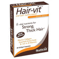 HealthAid Hair-VIT 30 Capsules Once Daily Vital Nutrients for Strong Thick &amp Shiny Hair Rich in B- Vitamins &amp Essential Amino Acids