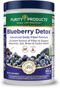 Advanced Blueberry Detox Daily Fiber Formula by Purity Products - Featuring PurityBlue Organic Wild Blueberries - A Full 6 Grams of Detoxifying Regularity Promoting Prebiotic Fiber - 30 Servings