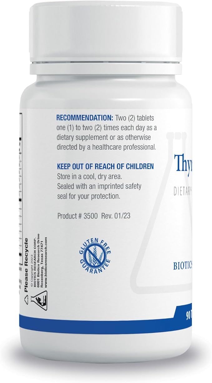 BIOTICS RESEARCH Thyrostim™ –Endocrine Support Balance Thyroid Hormones T3 T4 Aid Thyroid Gland Boost Metabolism Aid in Digestion Support Nervous System 90 Tablets