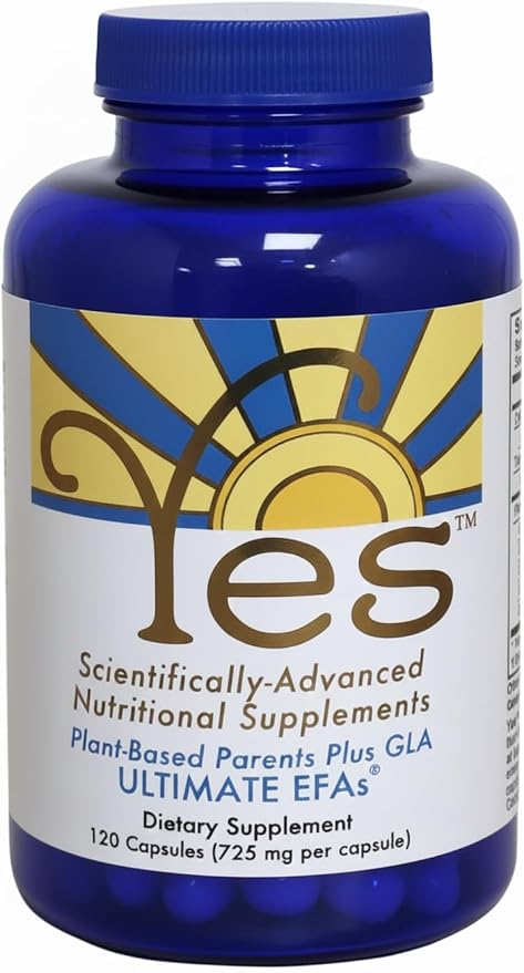 YES Plant-Based Omega 3-6-9 – Burpless Fish Oil Alternative with Flax Evening Primrose (GLA) Pumpkin Sunflower &amp Coconut Oil – Heart Skin Eye &amp Immune Support – 120 Capsules