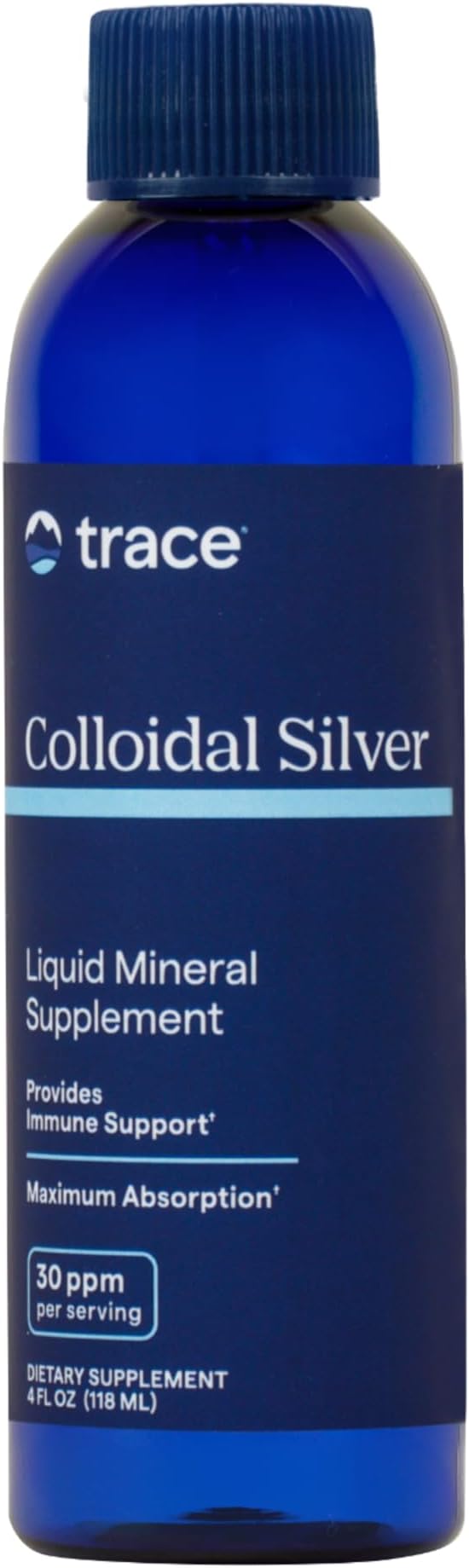Trace Minerals Colloidal Silver - Pure Colloidal Silver Supplement for Immune Support - Natural Mineral Drops - High-Potency Formula - Gluten-Free - Vegan - 4 fl oz (12 Servings)
