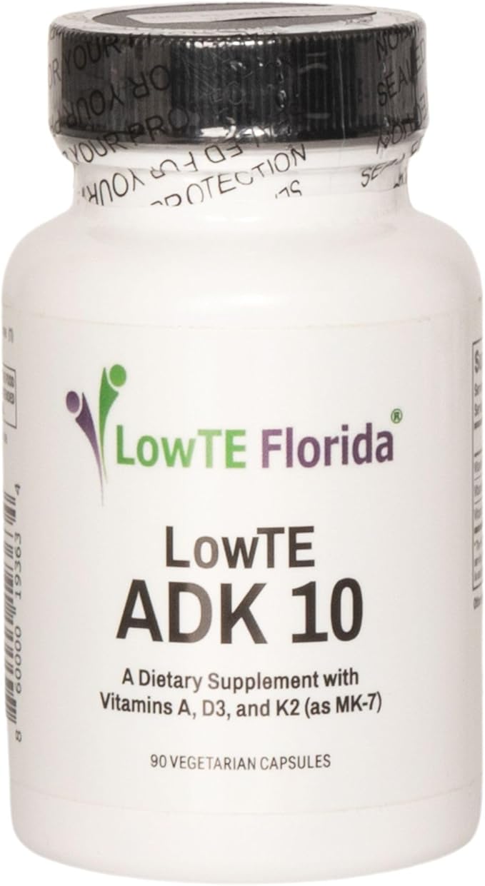 ADK 10-90 Capsules I Vitamin D3 K2 &amp A Multivitamin Supplement for Stronger Bones Teeth &amp Heart* and Normal Blood Pressure* High Potency Vitamin ADK with Vitamin D3 10000 iu