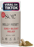 Complete Belly Reset - Gut Cleanse Detox for Men &amp Women - 60 Easy to Swallow Capsules - Herbal Vegan &amp Gluten Free Gut Reset - Promotes Regular Bowel Movement - Made in the USA