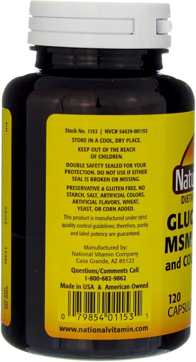 Nature's Blend Glucosamine/MSM Complex Capsules - 120 ct Pack of 5
