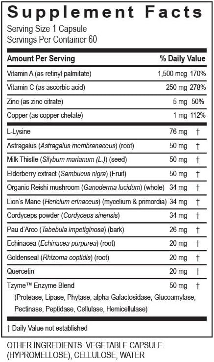 TRANSFORMATION THE GENESIS OF GOOD HEALTH Enzymes Immune AV 60 Counts - Vitamins Herbs enzymes &amp Minerals has Been Newly re-Designed for 2020 to Promote Effective Immune Support Function