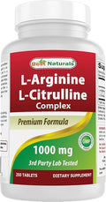 Best Naturals L-Arginine L-Citruline Complex Tablets 250 Count