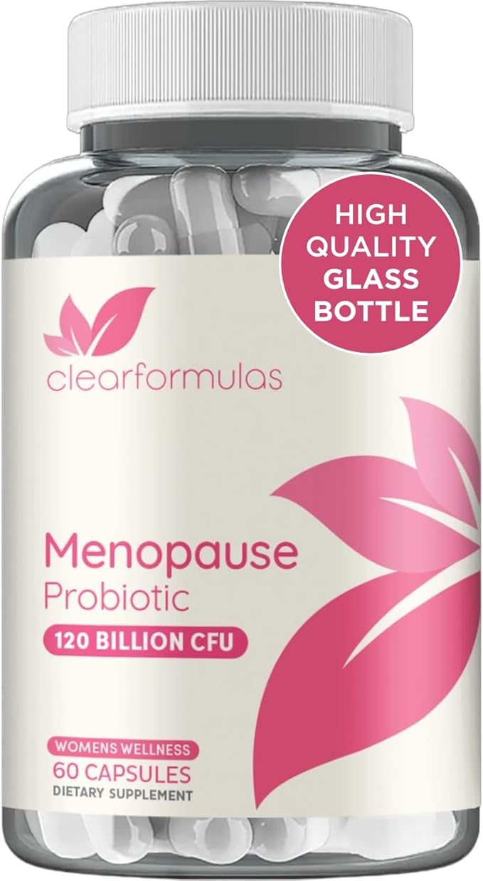 120 Billion CFU Menopause Probiotics for Women - Complete Menopause Relief Formula with Prebiotics and Probiotics for Women with 20 Beneficial Shelf Stable Strains &amp Cranberry Extract (30 Servings