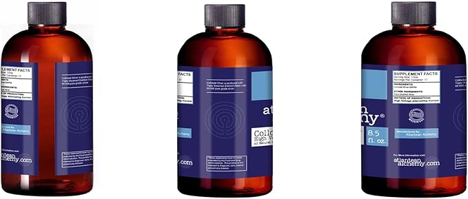 Colloidal Silver Copper Gold &amp Platinum Bundle 60PPM (4 Pack - 8.5oz Bottles)
