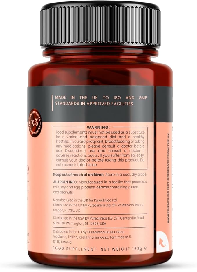 pureclinica INFLAMMEASE Ultra Complete 1305mg x 90 Tablets (Ginger Curcumin Spirulina ALA Resveratrol- 5 Supplements in 1) - 3 Months Supply