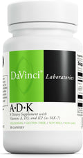 DAVINCI Labs ADK - Helps Support Bone Heart &amp Immune Health - Dietary Supplement with Vitamins A D3 &amp K2 (as MK-7) - Vegetarian Gluten Free &amp Soy Free - 30 Capsules